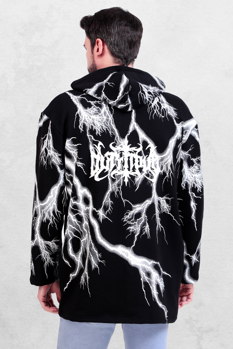 Rebellious Oversized Hoodie Jacket