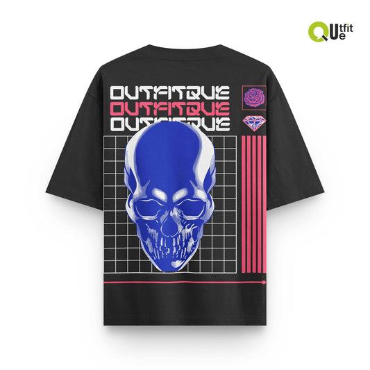 Blue Skull - Oversized T-Shirt - Print it up