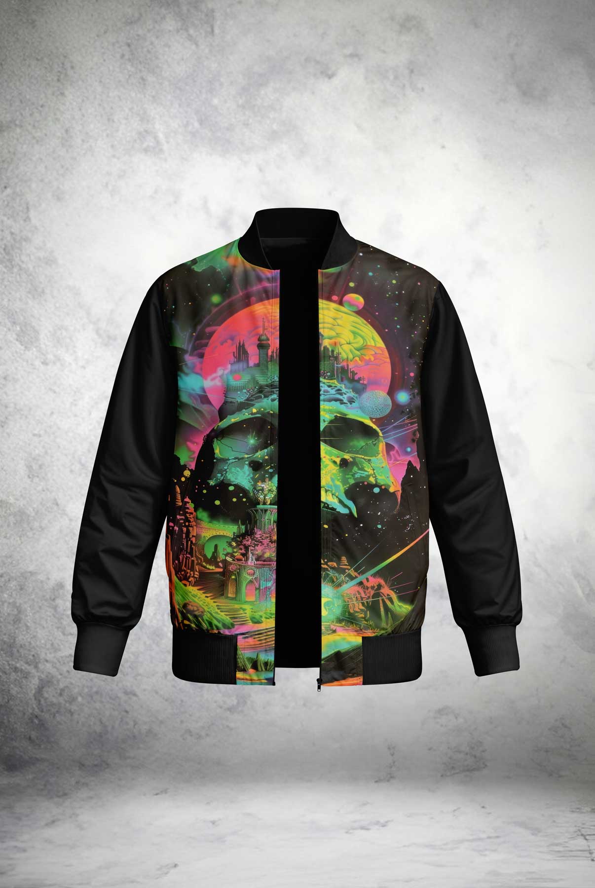 Skull Citadel Bomber Jacket outfitque