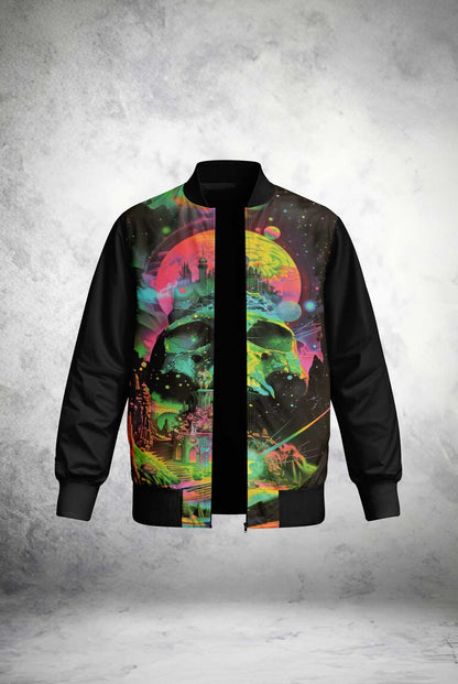 Skull Citadel Bomber Jacket outfitque