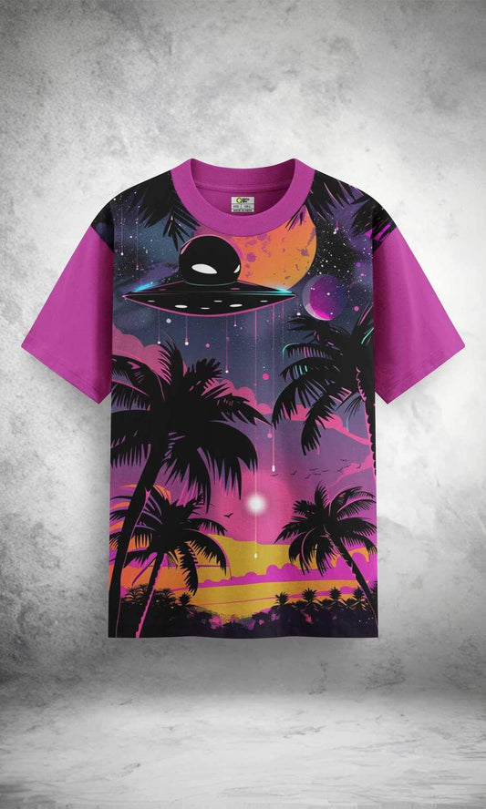 Cosmic Sunset Invasion Tee - Print it up