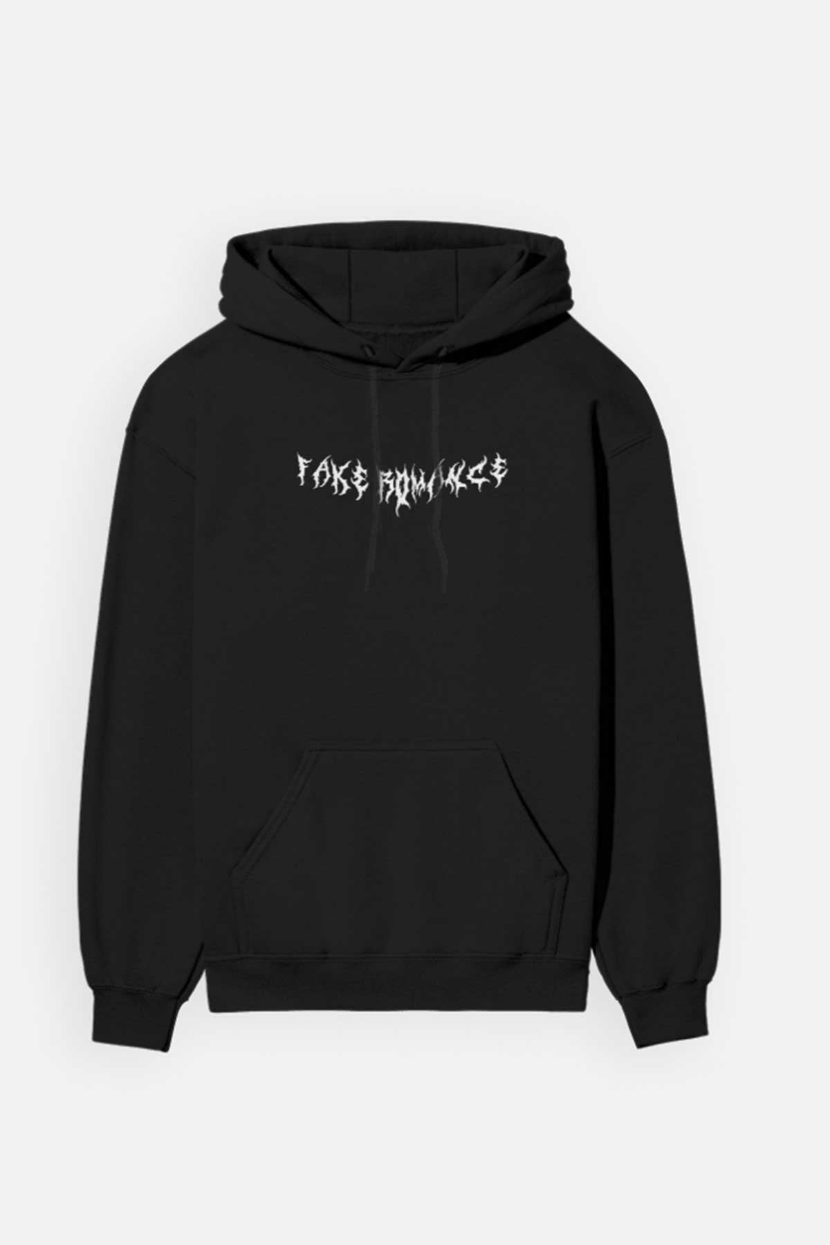 Fake Love Grid Hoodie outfitque