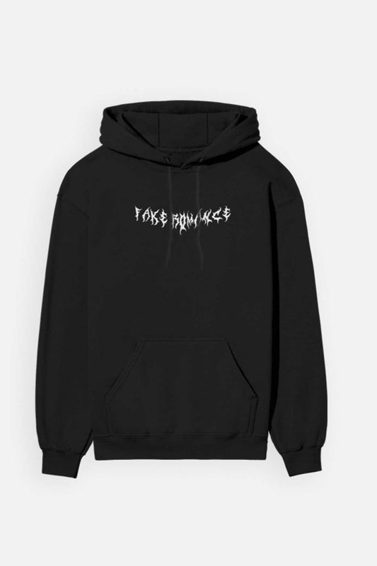 Fake Love Grid Hoodie outfitque