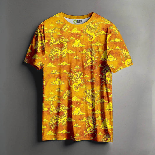 Golden Dragon Cloud Fusion Tee - Print it up