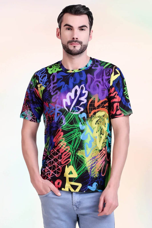Neon Graffiti Fusion Tee - Print it up
