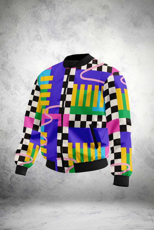 Primary Pop Bomber Jacket outfitque