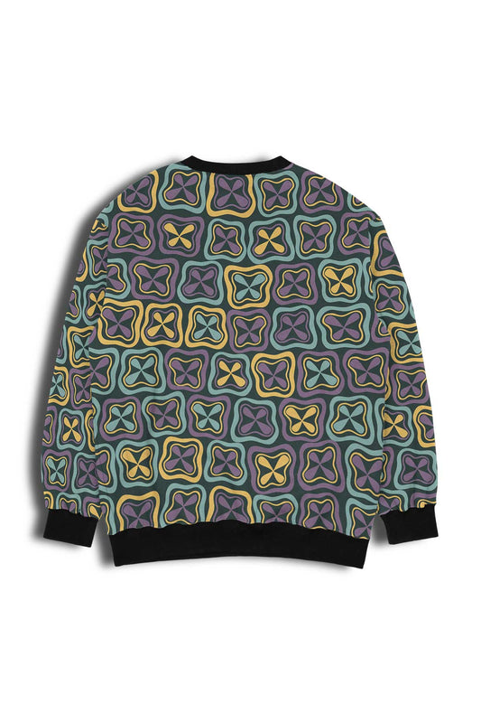 Geometric Bloom Pullover Sweatshirt (Copy) outfitque