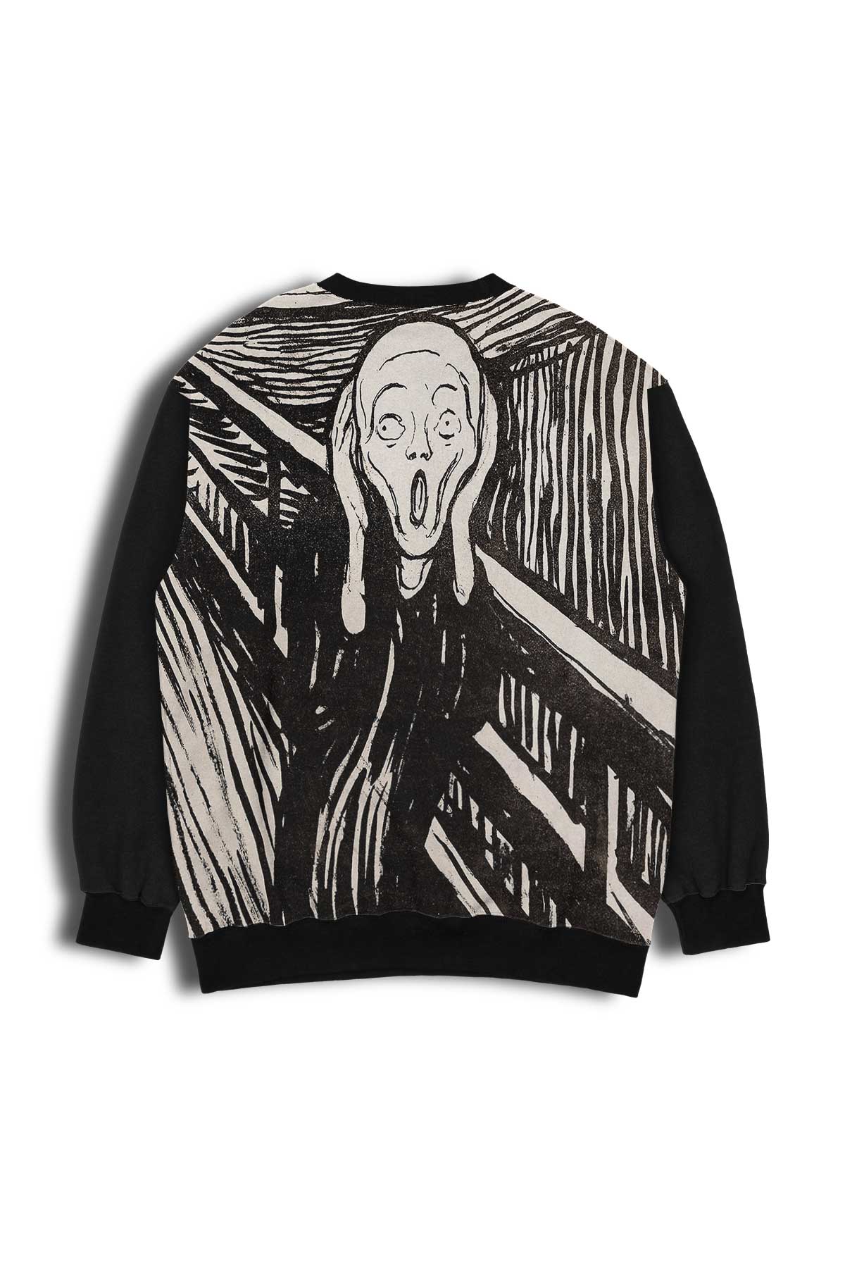 Black and White Scream Sweatshirt outfitque