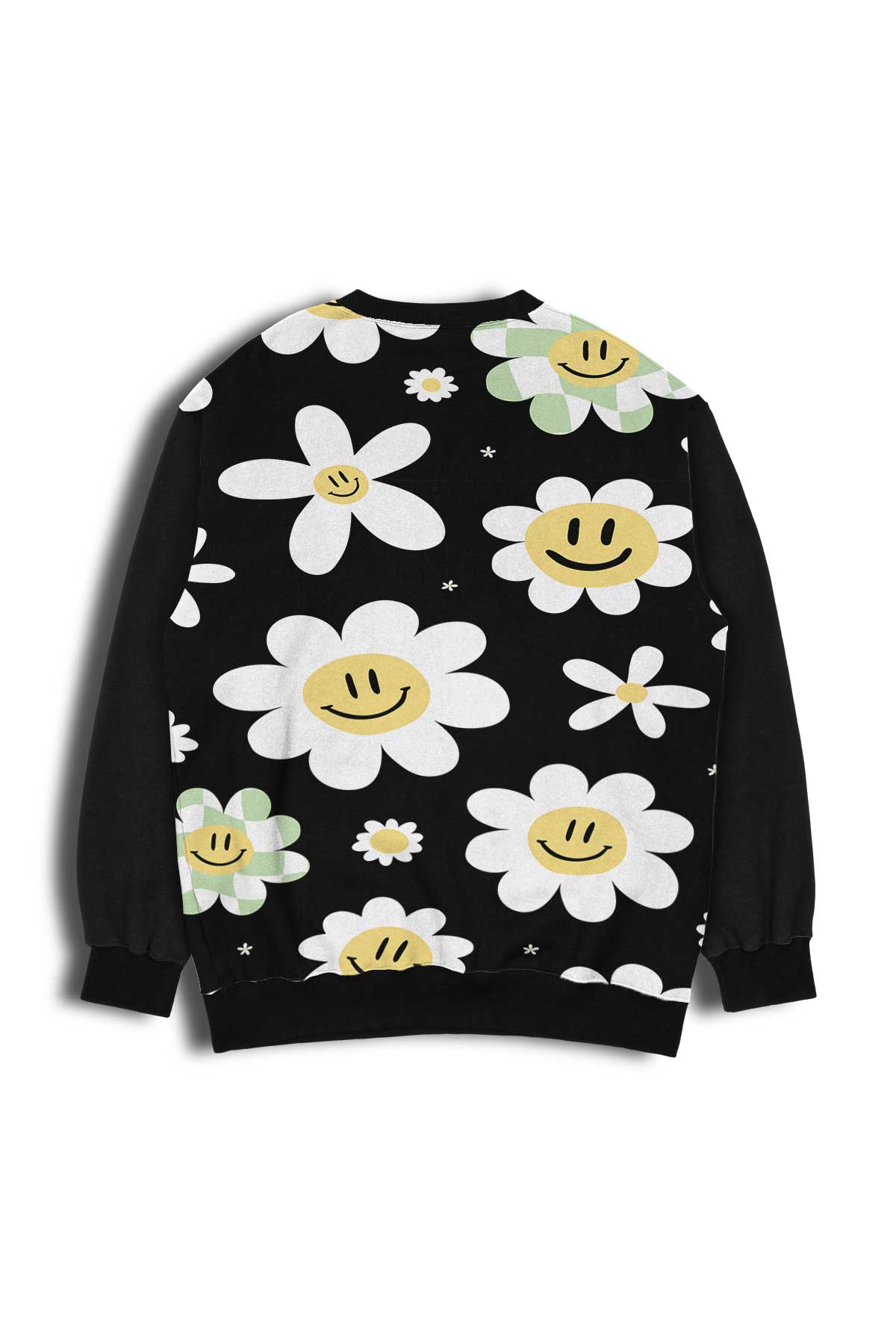 Smiley Daisy Sweatshirt outfitque