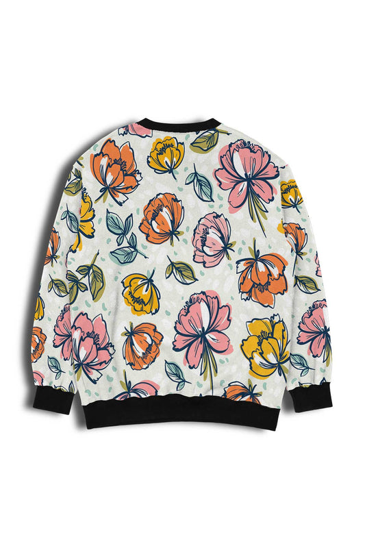 Floral Sketch Sweatshirt outfitque