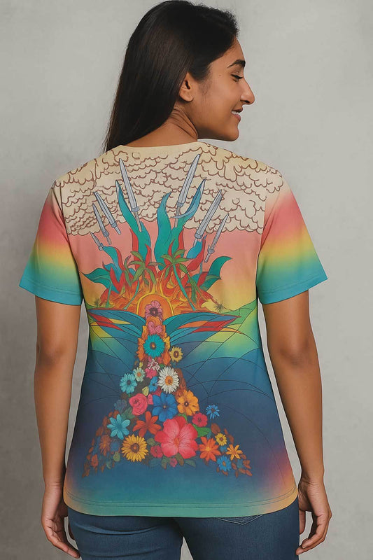 Cosmic Sunrise Women Tee - Print it up