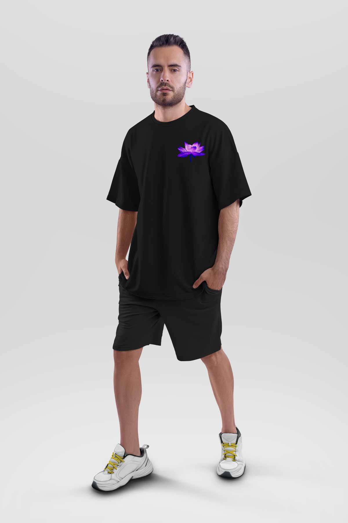 Burning Flower Oversized Tee