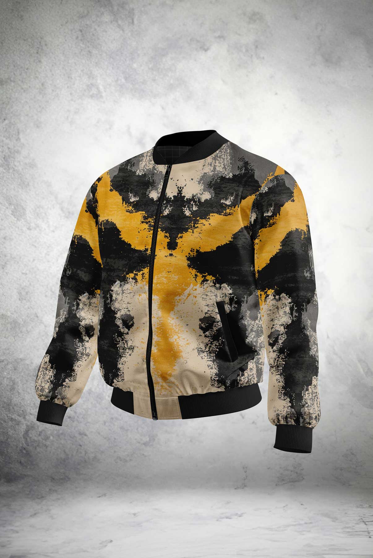 Abstract Bomber Jacket Print it up