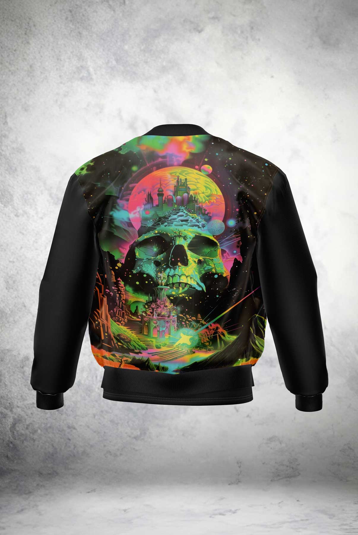 Skull Citadel Bomber Jacket outfitque
