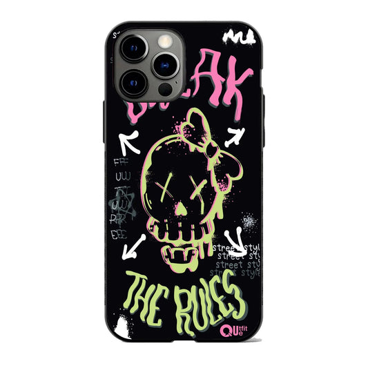 Break The Rules Metal TPU hybrid Protection Case - Print it upPhone case