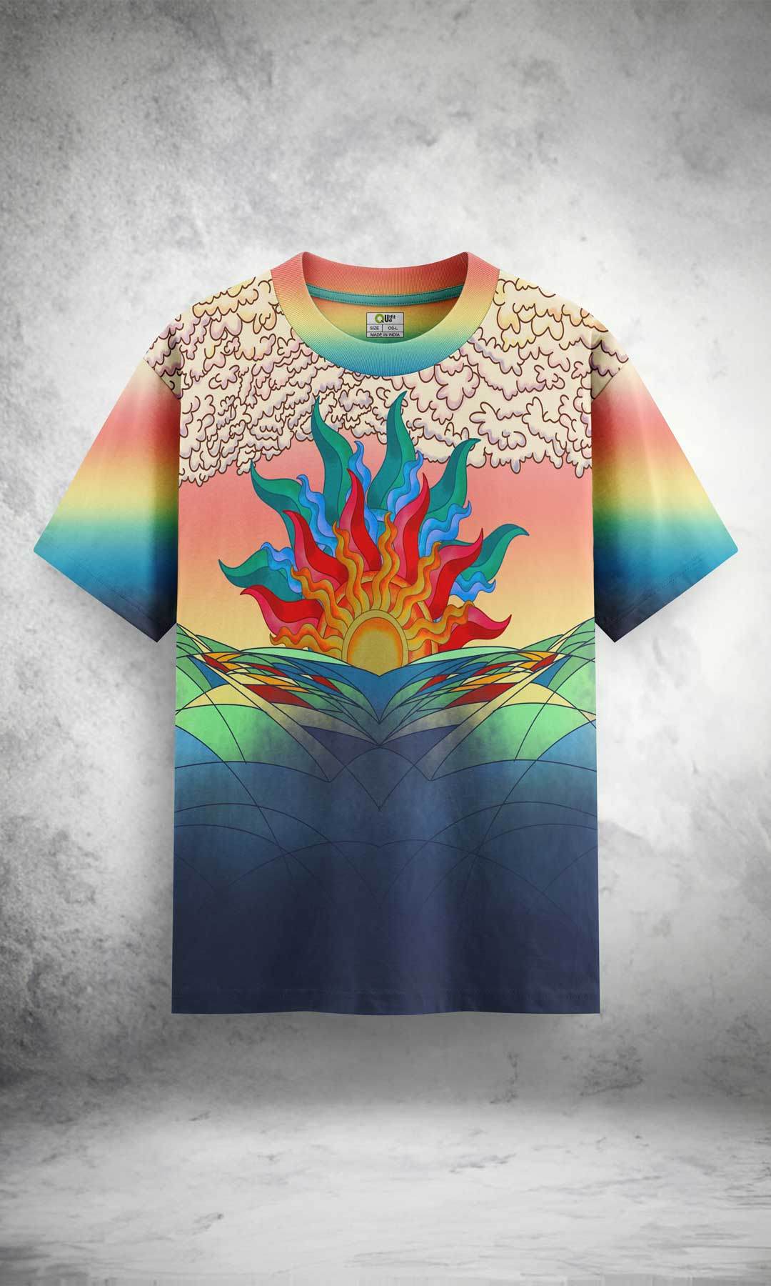 Cosmic Sunrise Women Tee - Print it upwomen tshirt