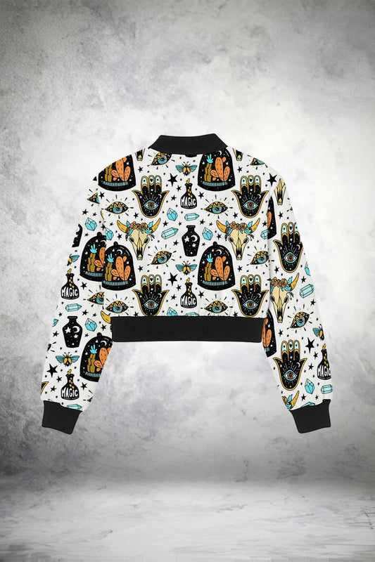 Bomber Crop Jacket Print it up