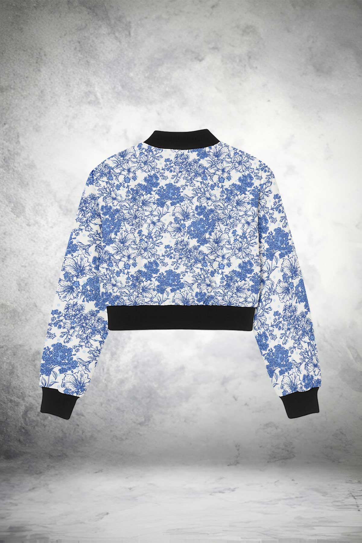 Floral Crop Jacket (Copy) Print it up
