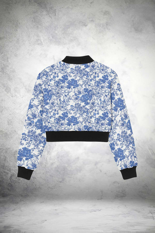 Floral Crop Jacket (Copy) Print it up