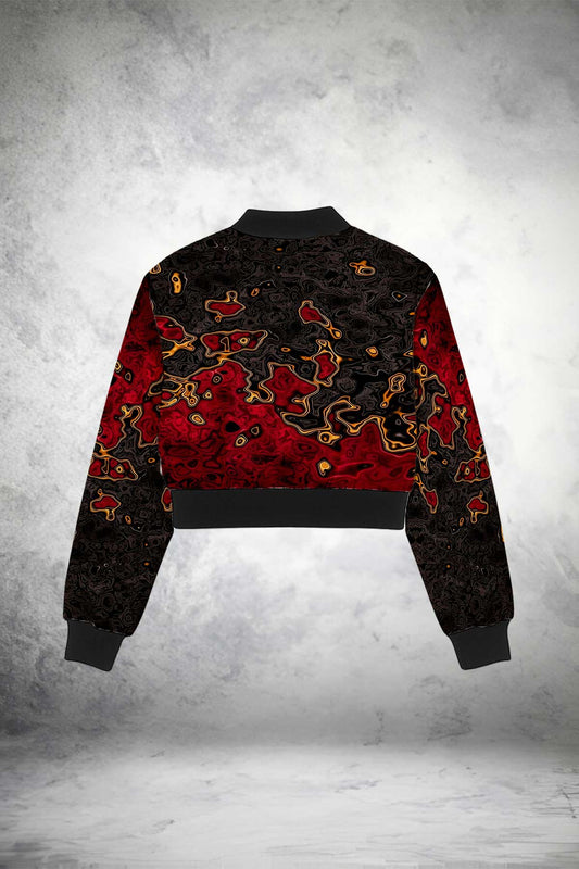 Inferno Pulse Bomber Crop Jacket Print it up