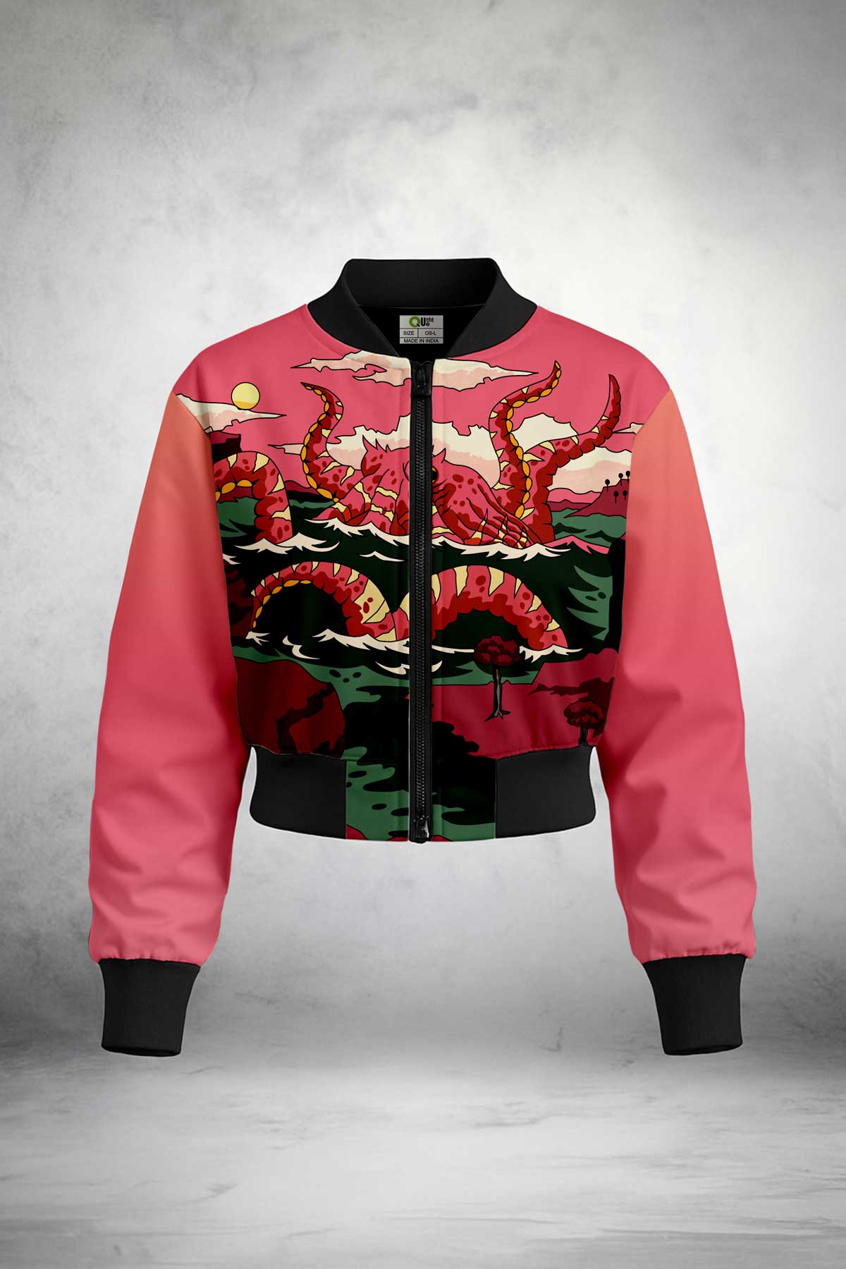 Sea Monster Crop Jacket Print it up