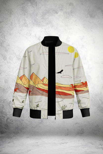 Desert Mirage Bomber Jacket - Print it upjacket