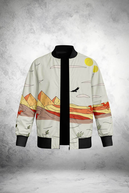 Desert Mirage Bomber Jacket - Print it upjacket