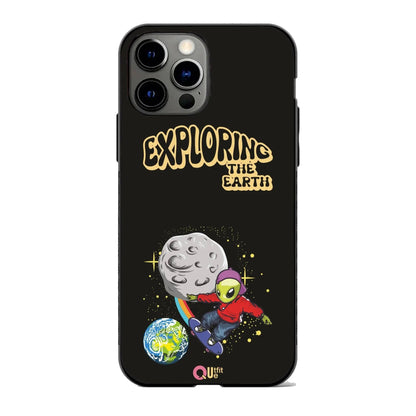 Exploring The Earth Black Metal TPU hybrid Protection Case - Print it upPhone case