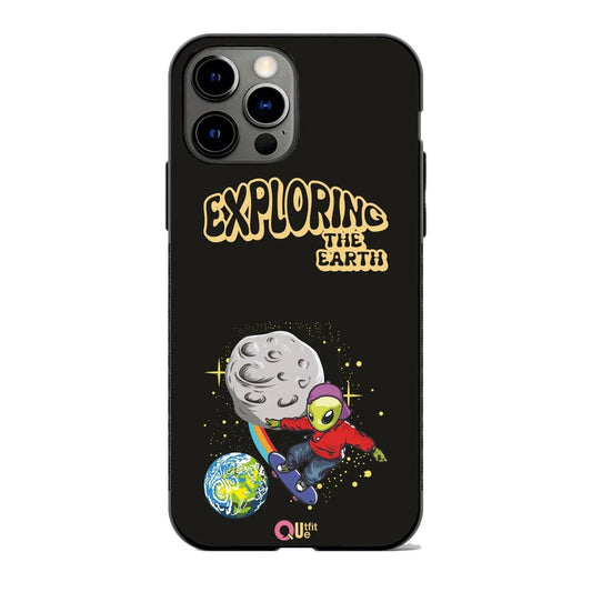 Exploring The Earth Black Metal TPU hybrid Protection Case - Print it upPhone case