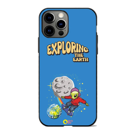 Exploring The Earth Blue Metal TPU hybrid Protection Case - Print it upPhone case