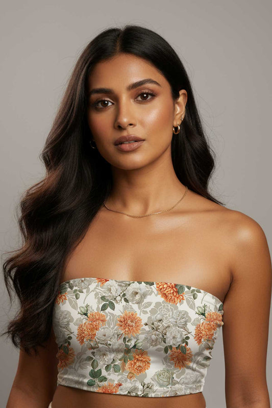 Midi Floral Tube Top Print it up