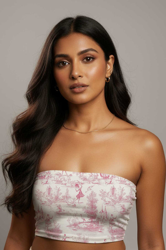 French Rose Tube Top Print it up