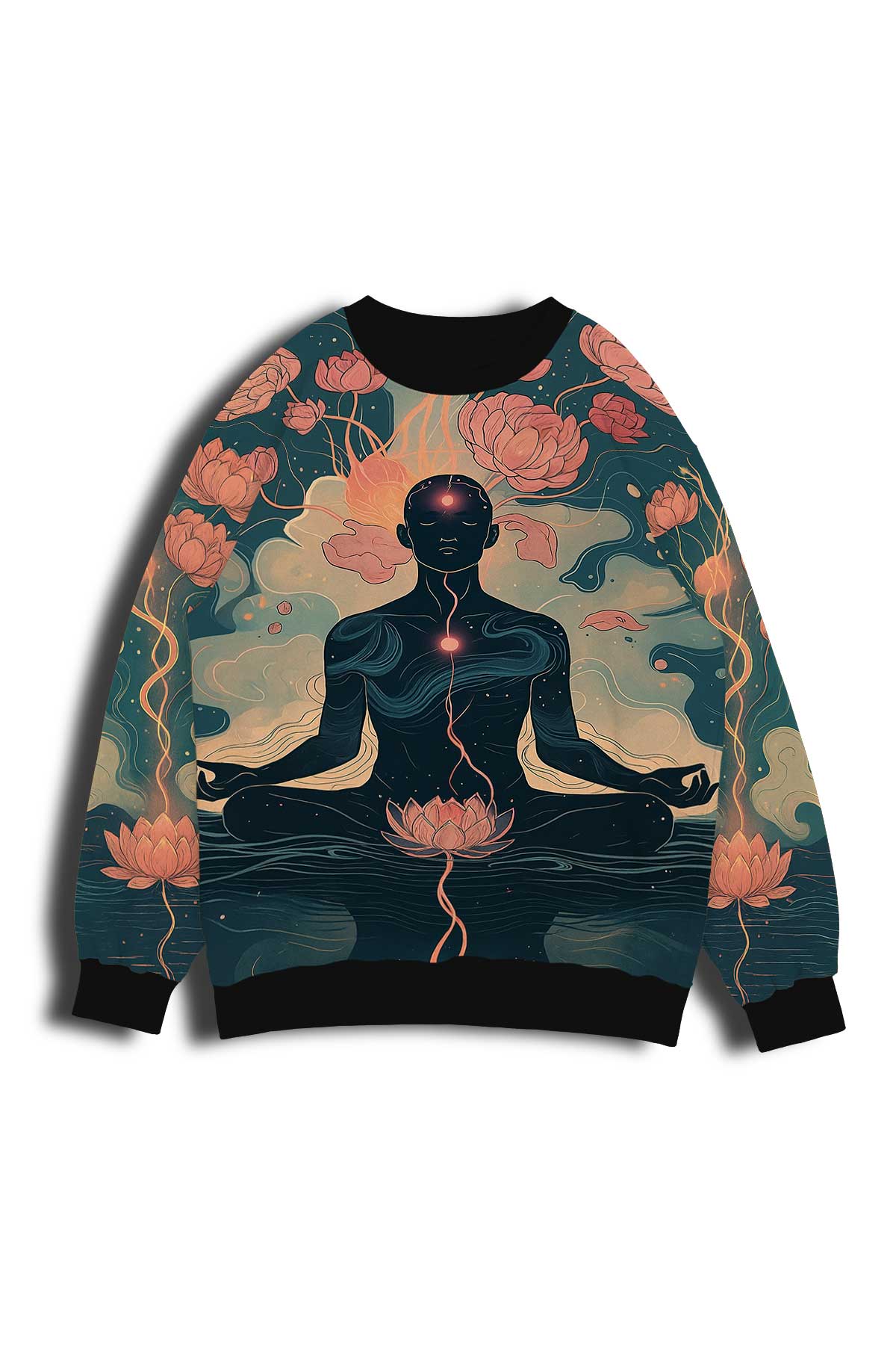 Lotus Meditation Sweatshirt outfitque
