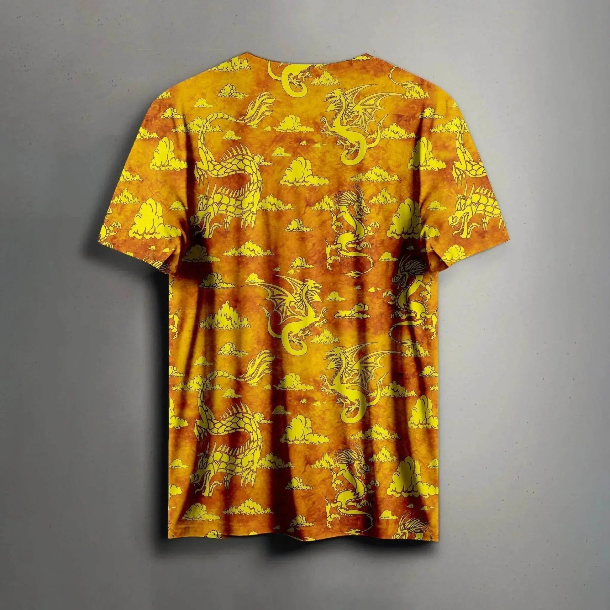 Golden Dragon Cloud Fusion Tee - Print it upregular tshirt