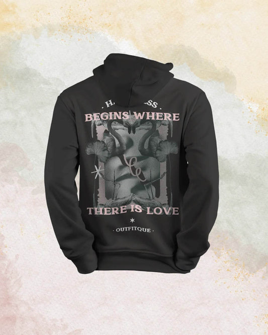Happniess Printed Hoodie - Print it up