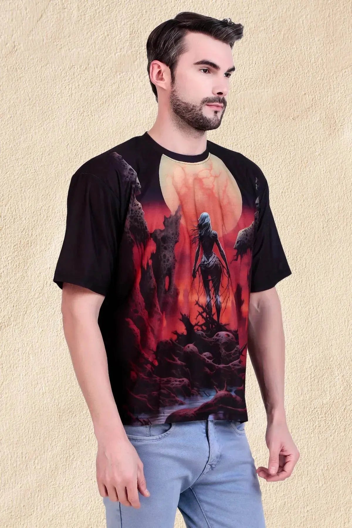 Infernal Ascendant Oversized Tee - Print it upprinted oversized