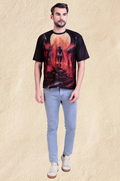 Infernal Ascendant Oversized Tee - Print it upprinted oversized