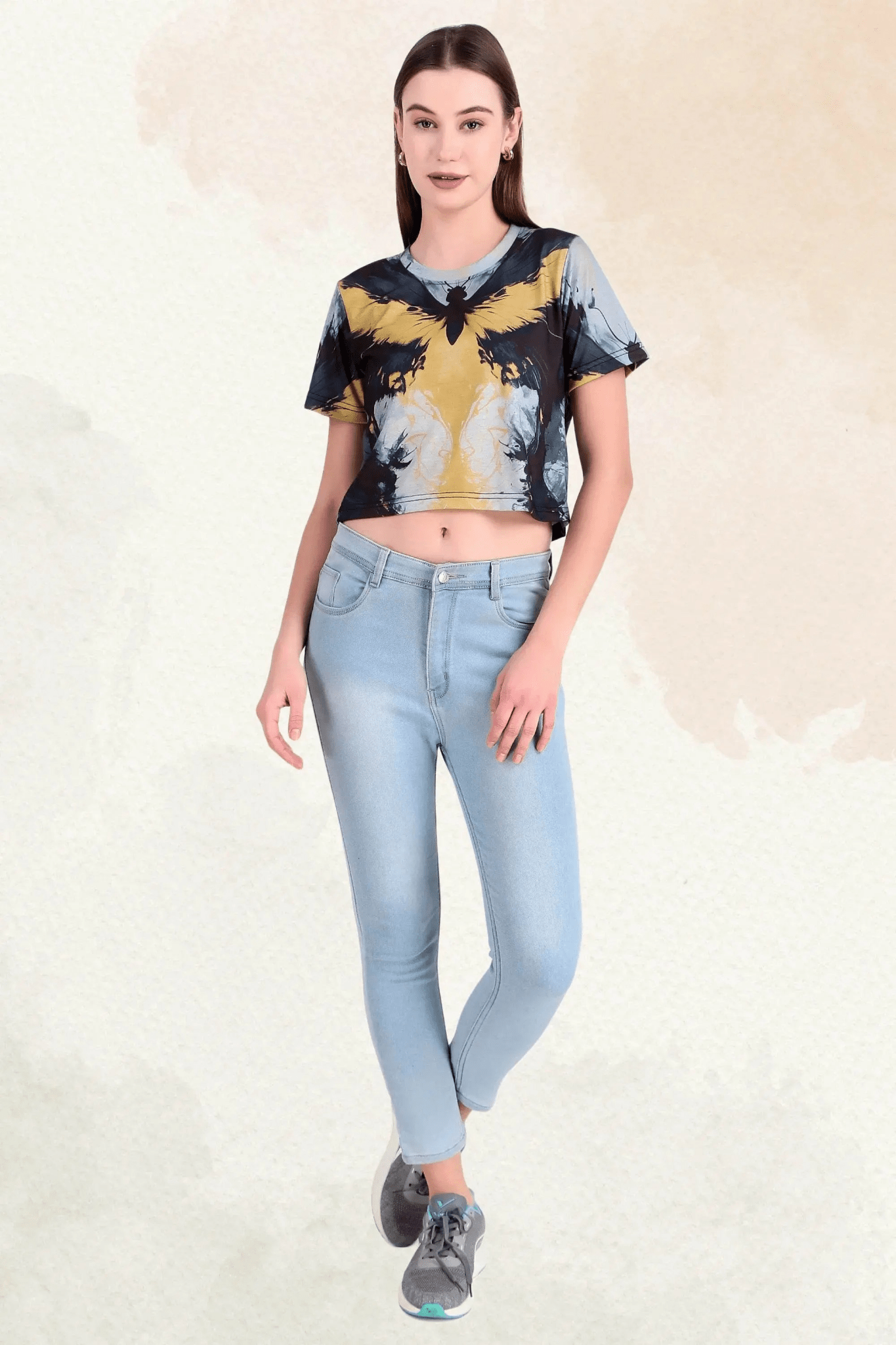 Midnight Monarch Crop Top - Print it upCROP TOP