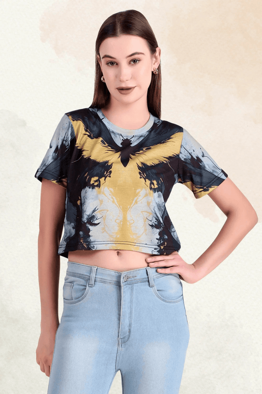 Midnight Monarch Crop Top - Print it upCROP TOP