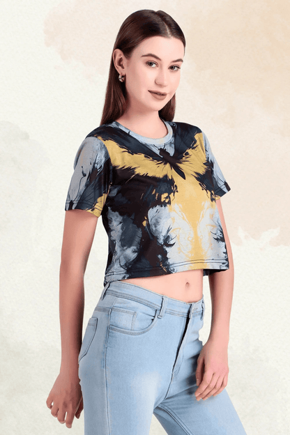 Midnight Monarch Crop Top - Print it upCROP TOP