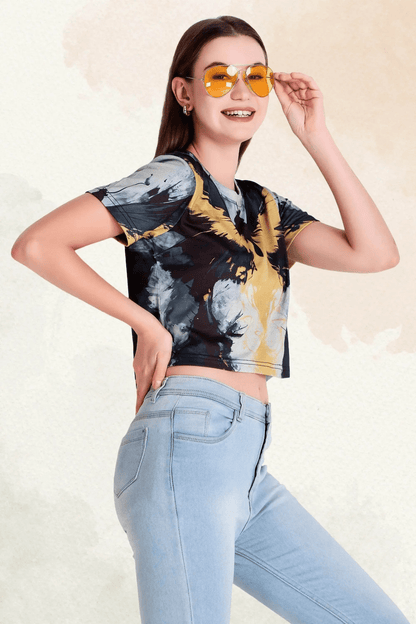 Midnight Monarch Crop Top - Print it upCROP TOP