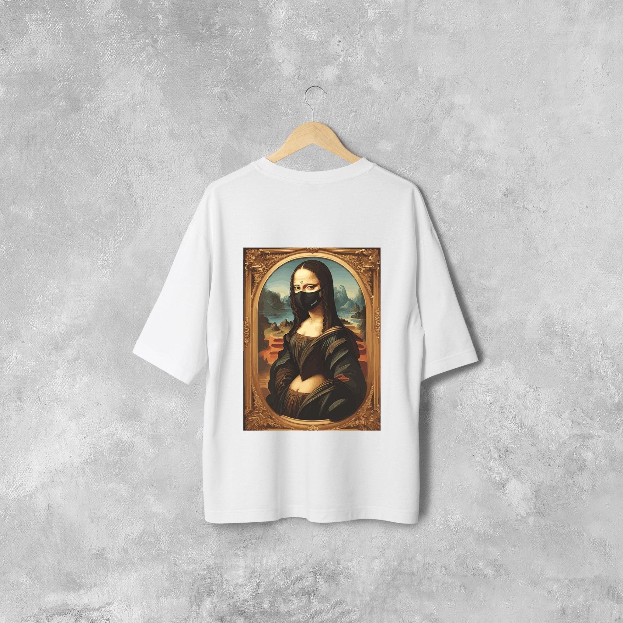 Mona Lisa - Oversized T - Shirt - outfitque
