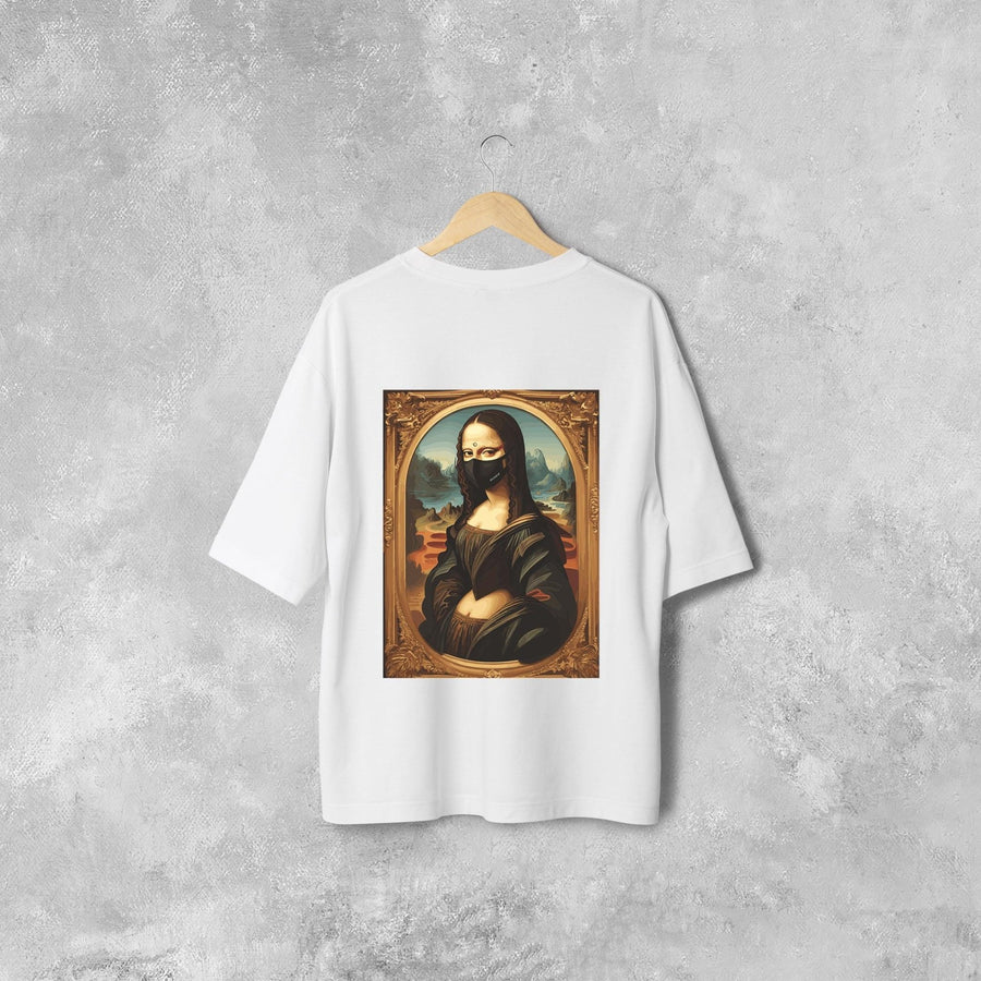Mona Lisa - Oversized T - Shirt - outfitque