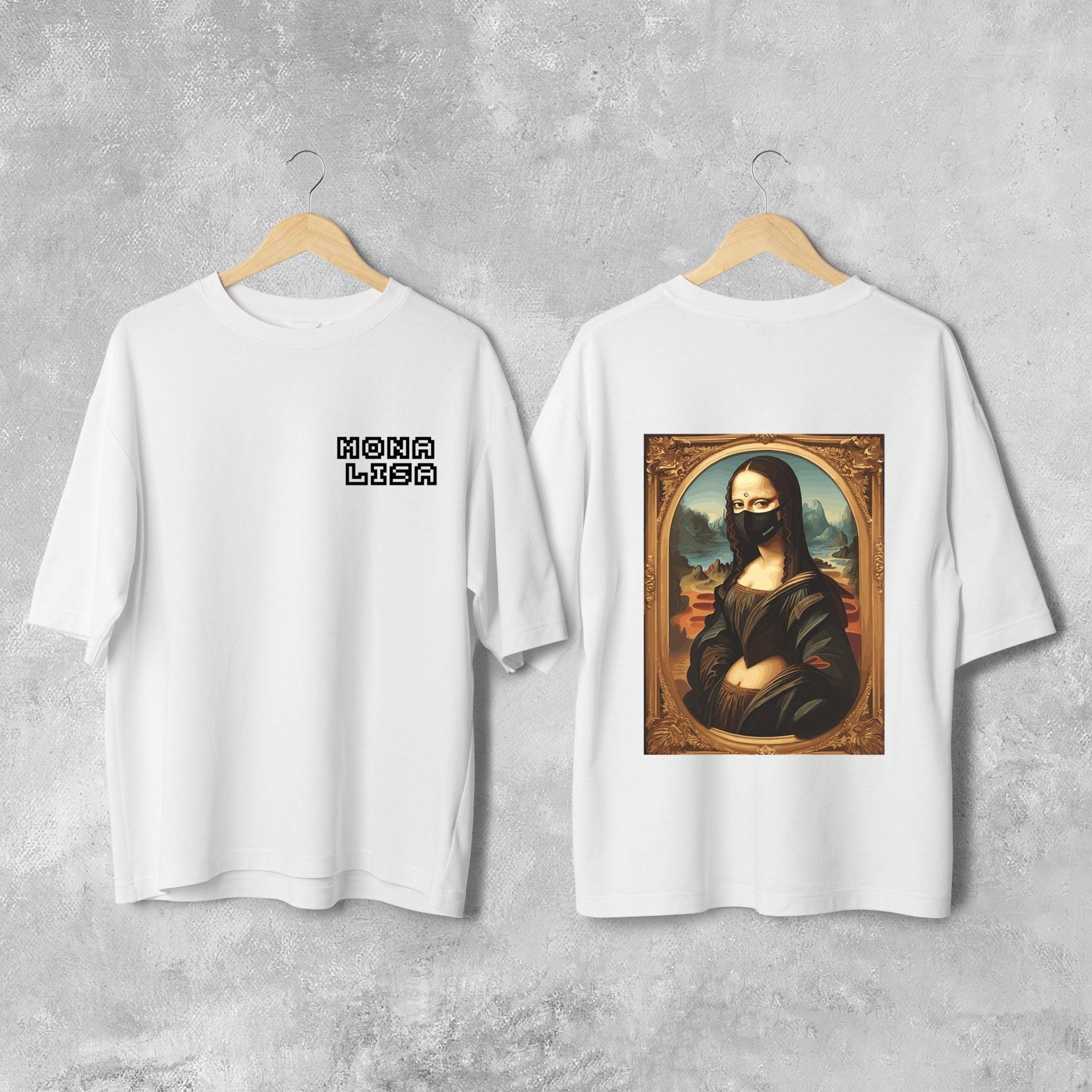 Mona Lisa - Oversized T - Shirt - outfitque