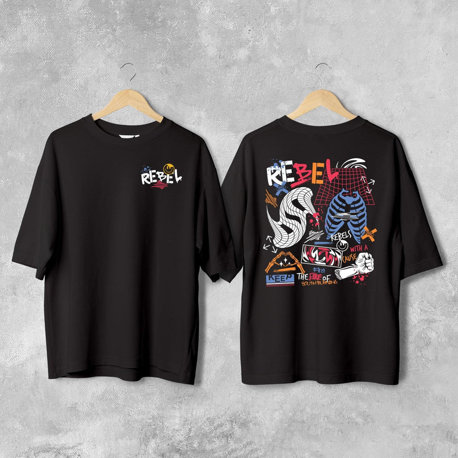 Rebel - Oversized T - Shirt - outfitque