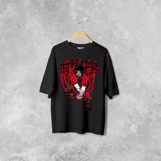 Sasuke Chidori Lighting 2.0 - Oversized T-Shirt - Print it up