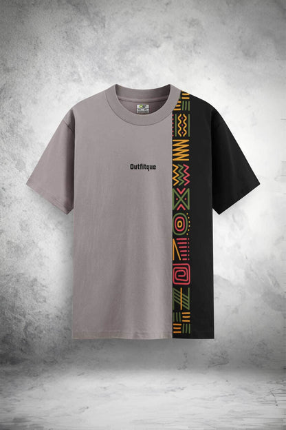 Tribal Circuit Split Tee - Print it upPrinted Tshirt